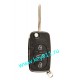 Выкидной ключ для Ауди (Audi) 4D0837231K | HU66 | ID 48 | 433MHz Европа | 3 кнопки