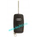 Корпус выкидного ключа Ауди (Audi) | HU66 | 2 кнопки