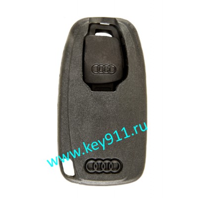 Корпус сервисного смарт ключа для Ауди (Audi) с аварийным ключом | HU66 | под чип