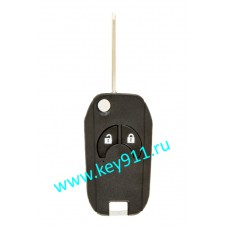 Корпус выкидного ключа Ниссан (Nissan) | NSN14 | 2 кнопки