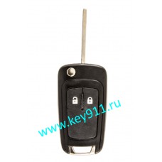Корпус выкидного ключа Шевроле (Chevrolet) | HU100 | 2 кнопки