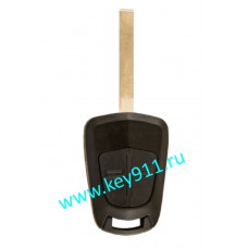 Корпус ключа Опель (Opel) | HU100 | 2 кнопки