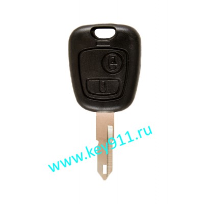 Корпус ключа Пежо (Peugeot) | NE73 | 2 кнопки